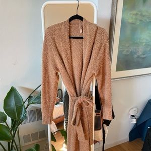 SKIMS Cozy Knit Robe — Camel, S/M